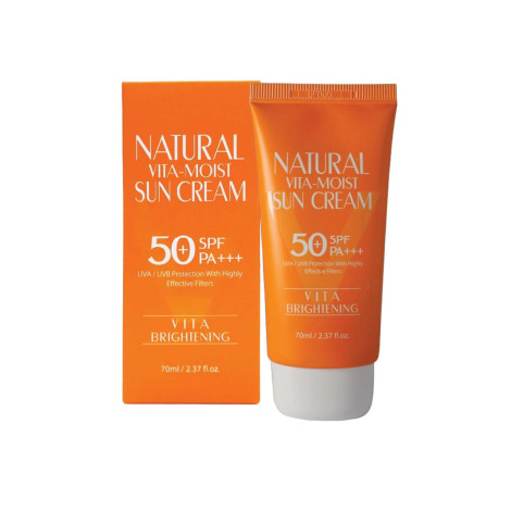 3W Clinic Natural Vita-Moist Sun Cream SPF50+ 70ml - 3