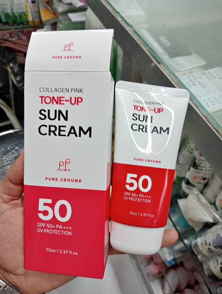 Collagen Pink Tone Up Sun Cream SPF50