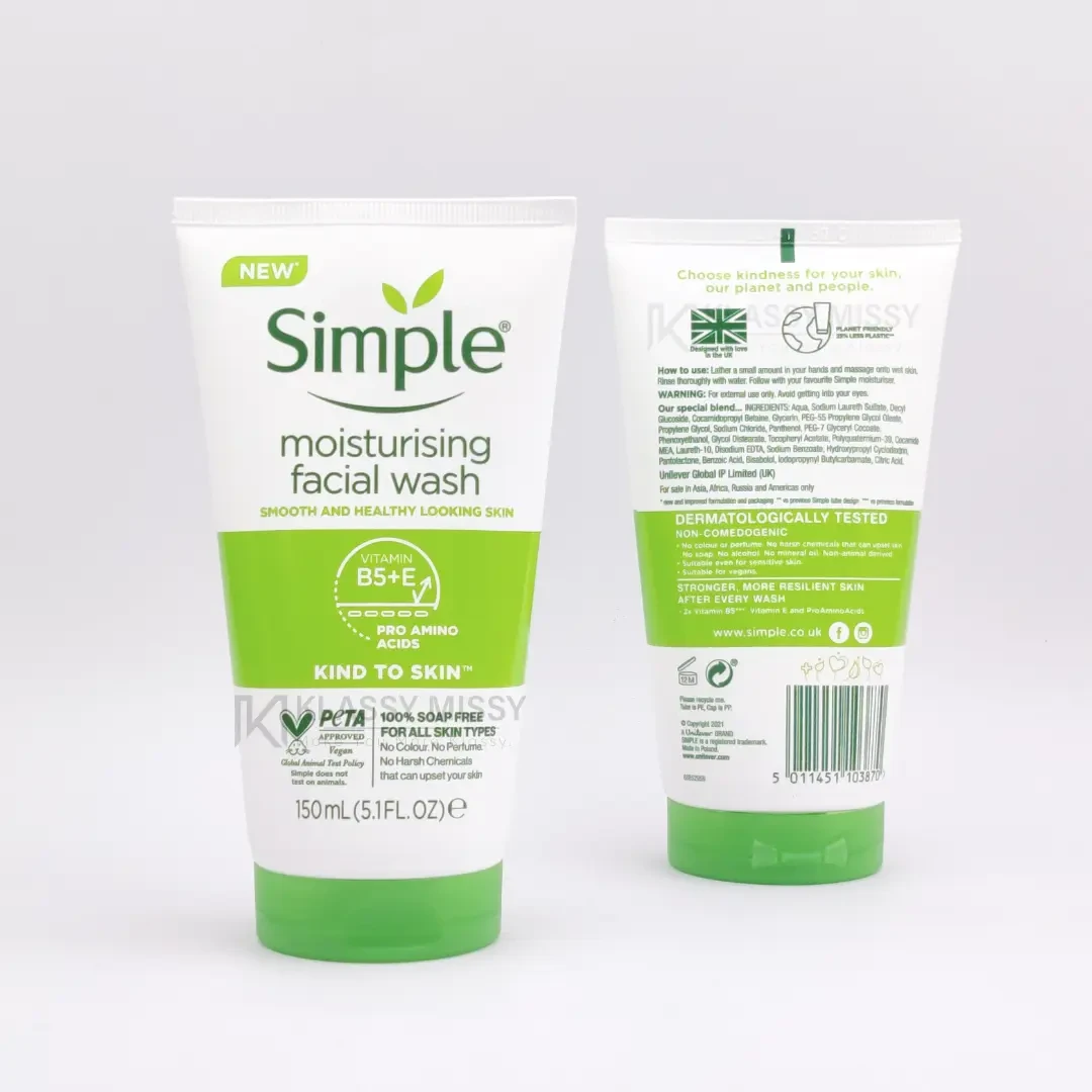 Simple Skin Moisturising Facial Wash 150ml