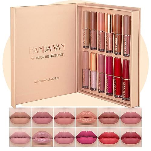 Handaiyan 12 Color Matte Liquid Lipstick Set