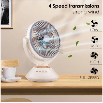 Joy Super JY-2570 Professional Rechargeable Table Fan (6 Battery) - 5