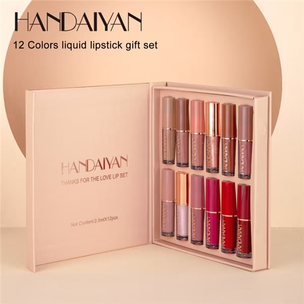 Handaiyan 12 Color Matte Liquid Lipstick Set - 3