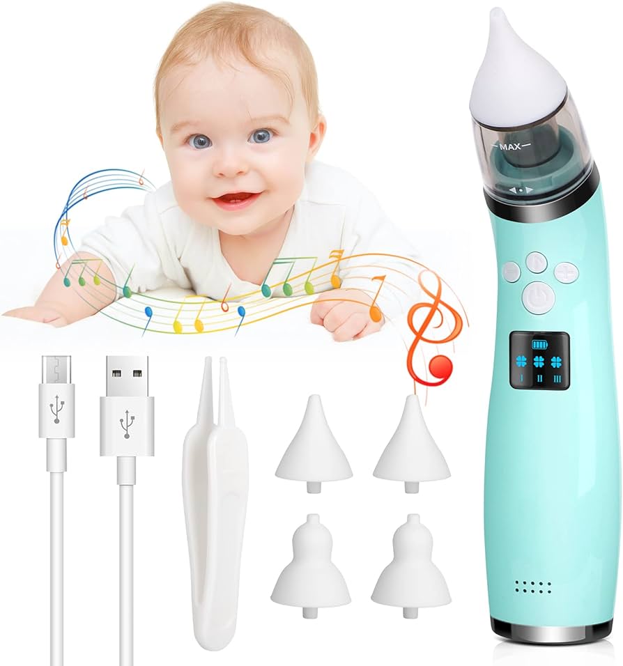 Kid Baby Nasal Aspirator Electric Nose Cleaner Newborn Baby ... - 3