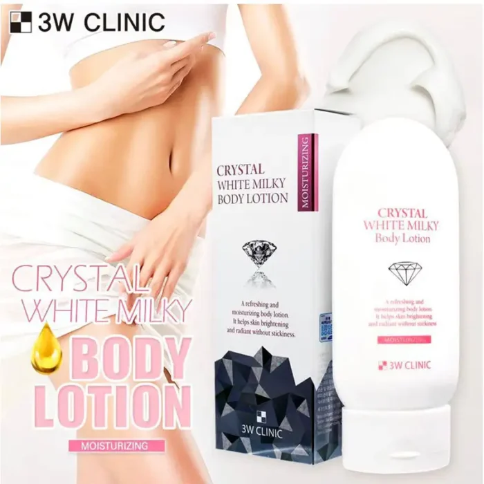 3W Clinic Crystal White Milky Body Lotion - 3