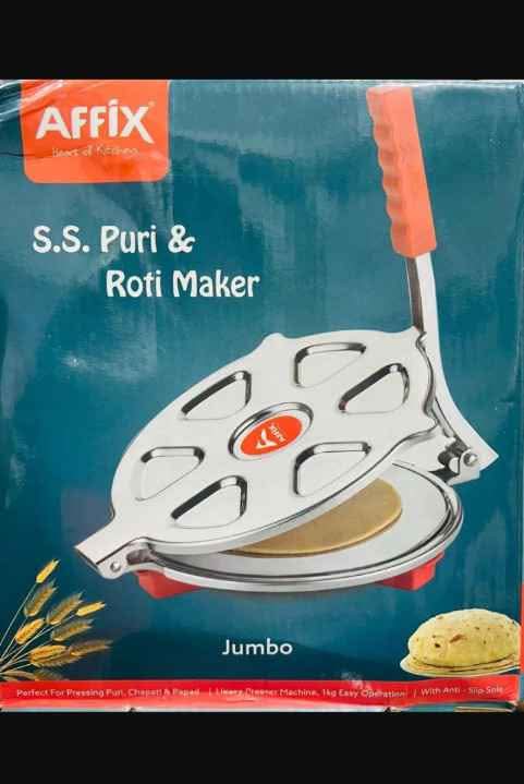 Affix Stainless Steel Kitchen Press Roti Maker - 4