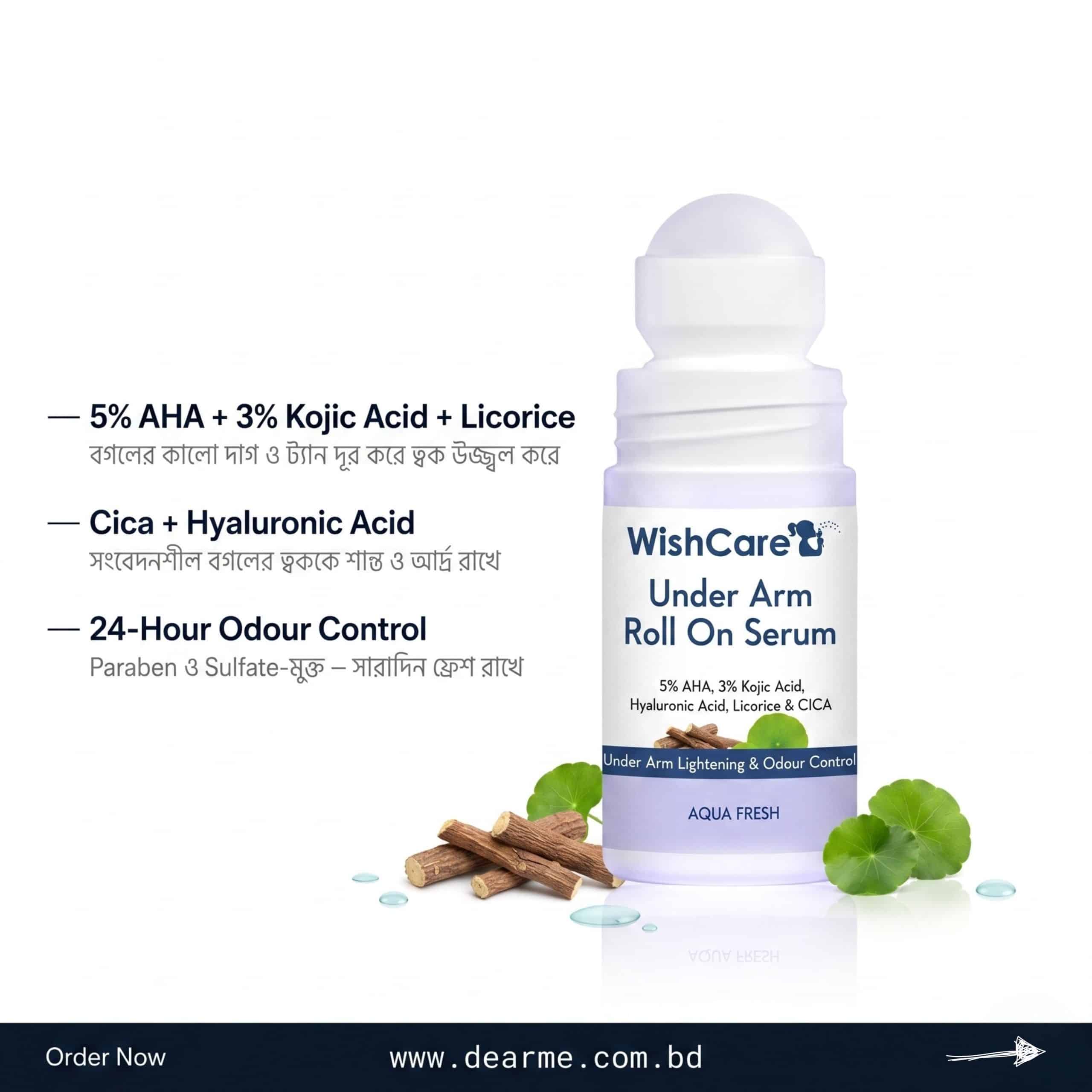 WishCare Under Arm Roll On Serum 50ml - 4