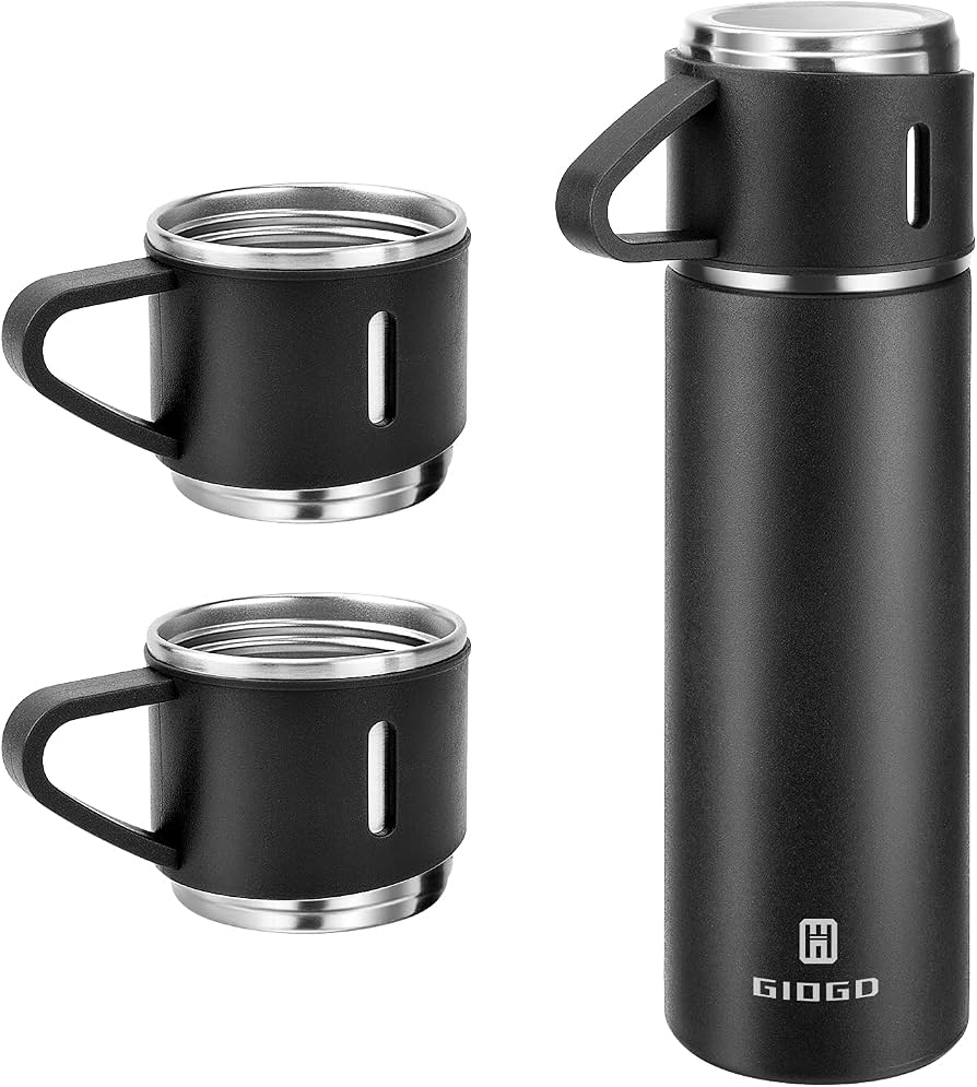 Stainless Steel Thermo 500ml/16.9oz Vacuum Insulated Bottle with Cup for Coffee Hot drink and Cold drink water flask. - Coffee Mug - Coffee Mug - 4