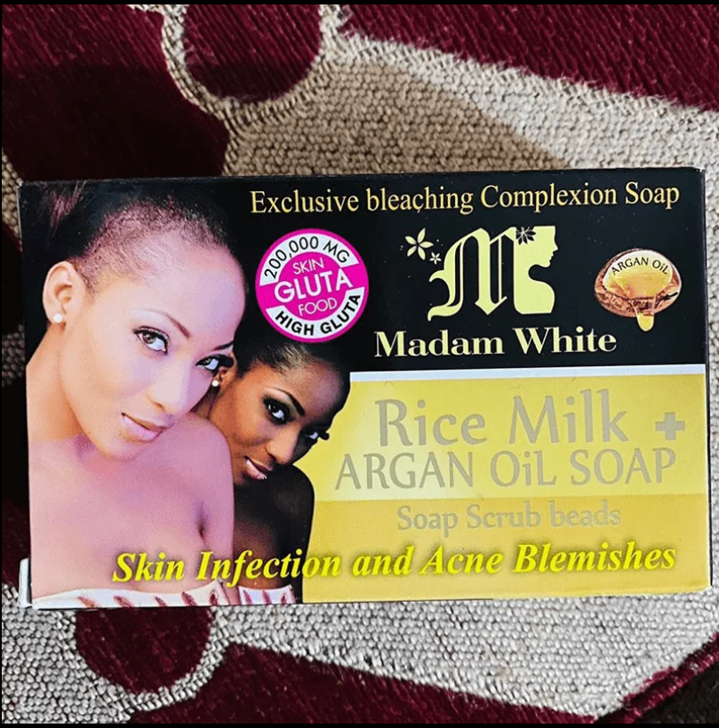 Madam White Rice Milk Argan Oil Soap -160gm - 2
