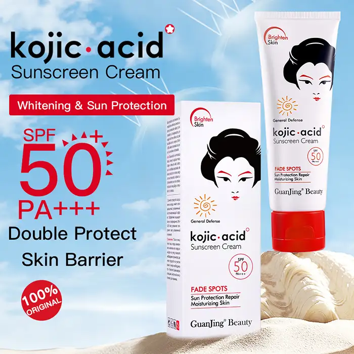 Guanjing Beauty Kojic Acid Sunscreen Cream SPF 50 - 5