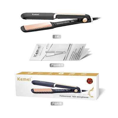 Kemei Km-458 Hair Electric LCD Straightening Iron - 2
