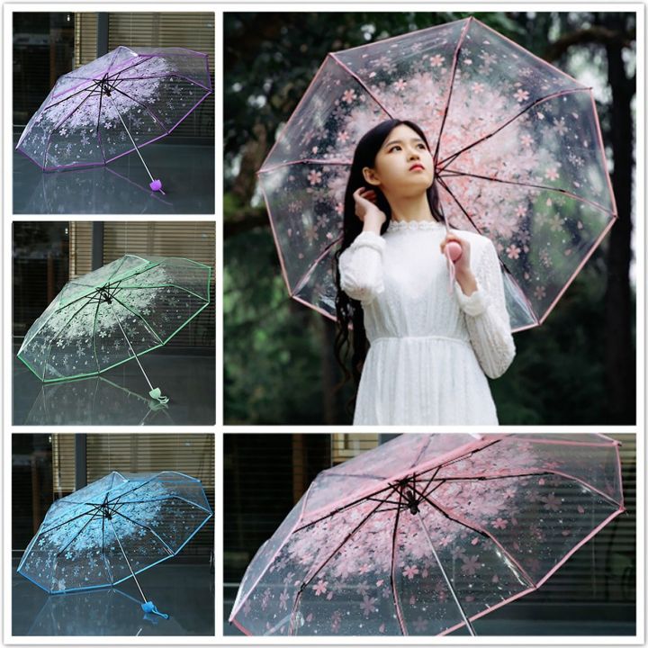 Transparent Flower Umbrella - 5