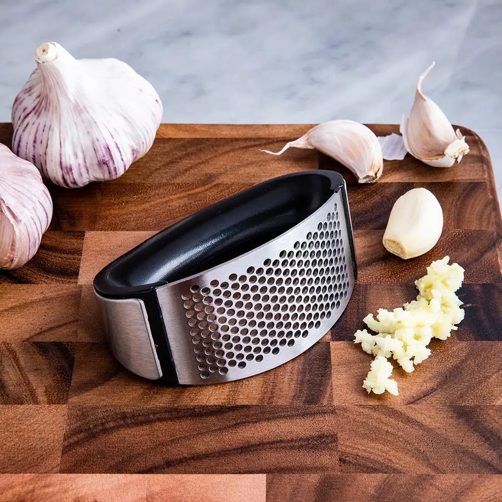 Stainless Steel Garlic Press - 3