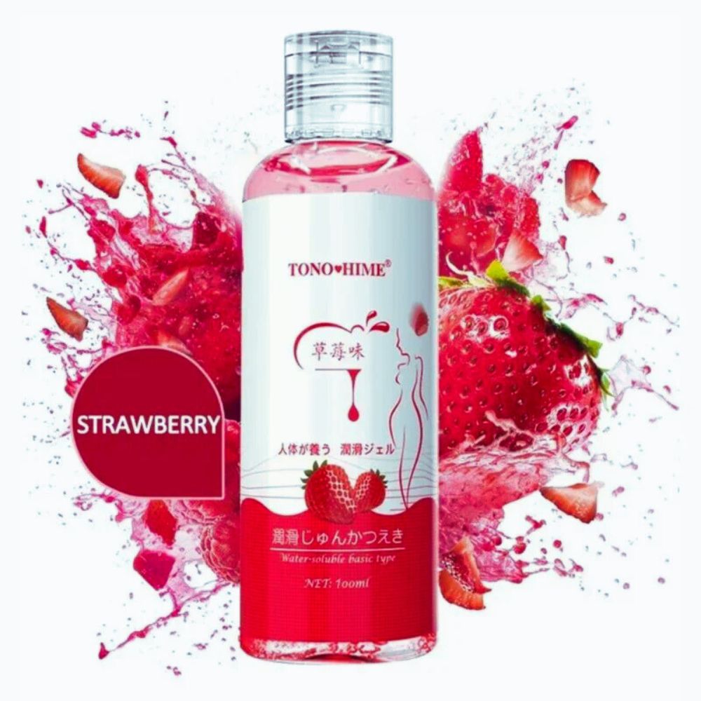 Tono Hime Strawberry Flavor Lubricant Gel~ 100 ml - 3