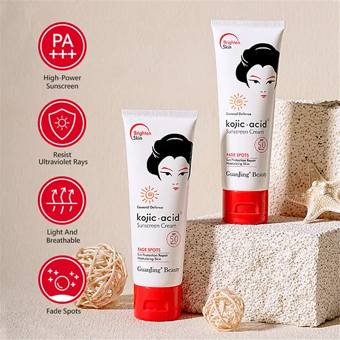 Guanjing Beauty Kojic Acid Sunscreen Cream SPF 50 - 2