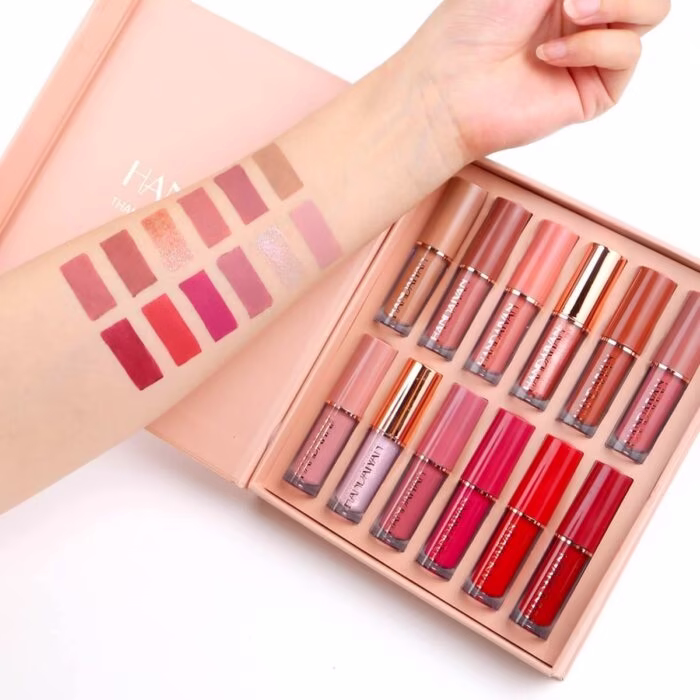 Handaiyan 12 Color Matte Liquid Lipstick Set - 4