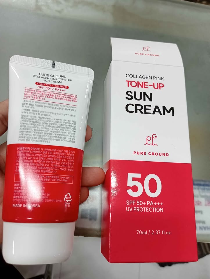 Collagen Pink Tone Up Sun Cream SPF50 - 3