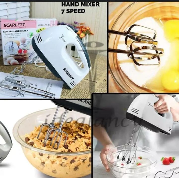 Scarlet electric super hand mixer and egg bitter - 4