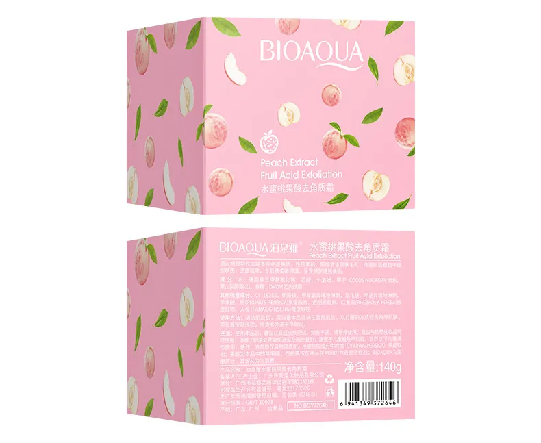 BIOAQUA Peach Extract Fruit Acid Exfoliation Cream (140g) - 5