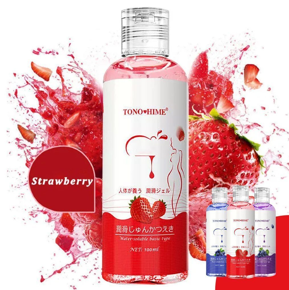 Tono Hime Strawberry Flavor Lubricant Gel~ 100 ml - 4